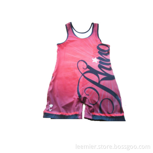 High Quality Custom Sublimation Cheap Wrestling Singlets